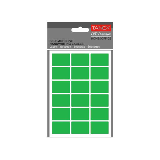 Picture of SELF-ADHESIVE LABELS NEON GREEN 32X22MM 5 SHEETS